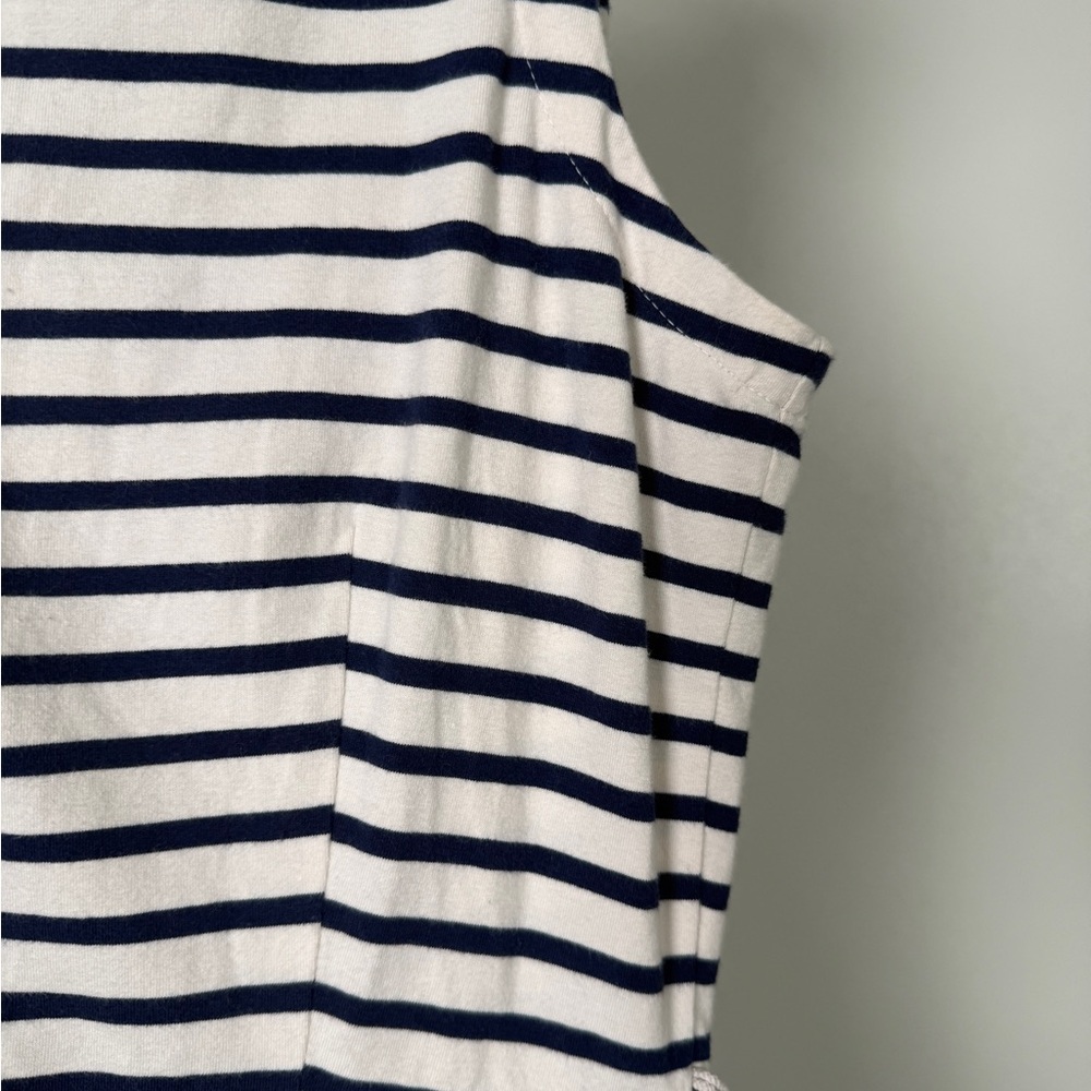 Old Navy Navy & White Striped Sleeveless Dress – Fit & Flare - Picture 3 of 4
